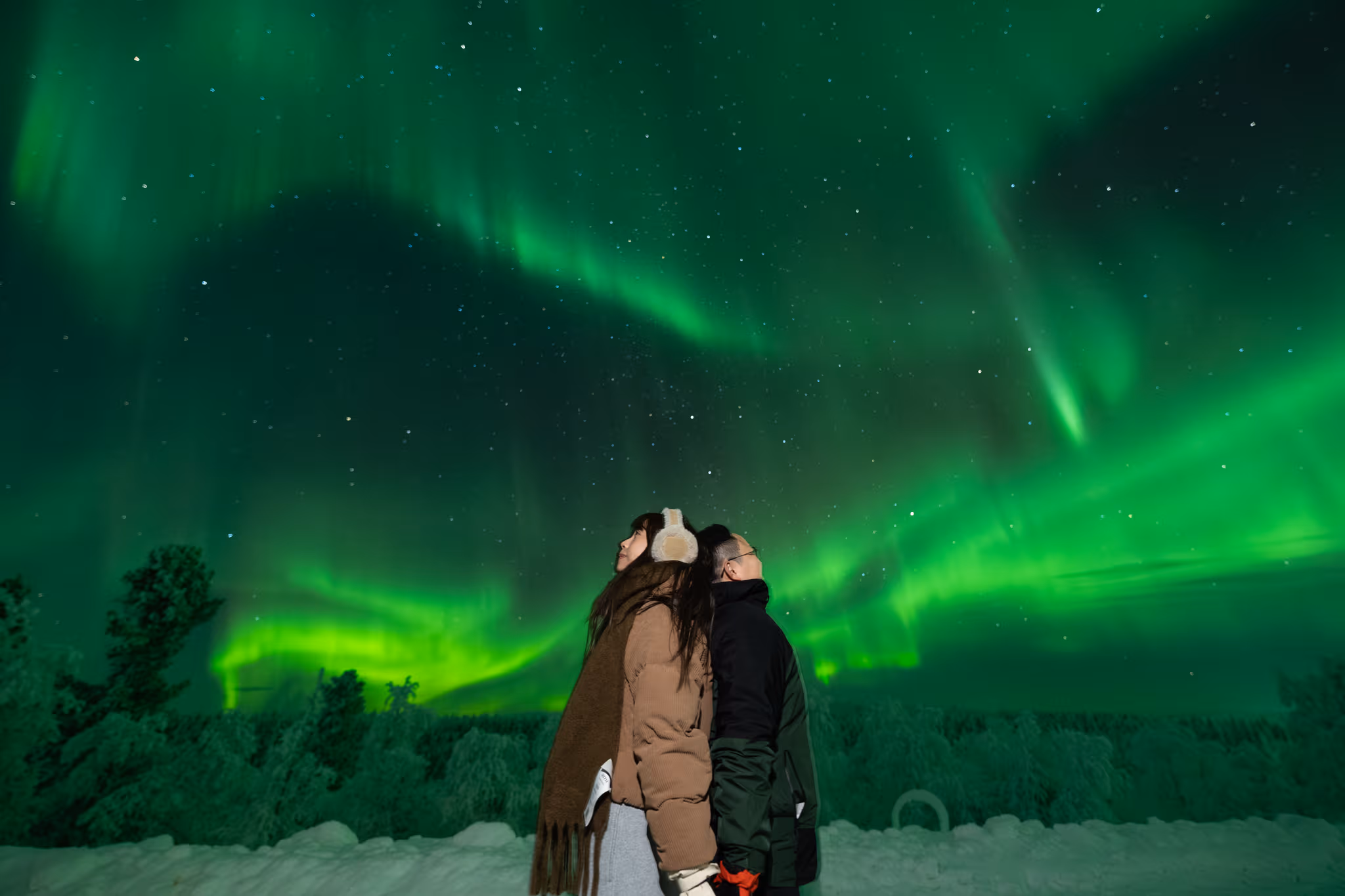 Lapland Explorersの実際のオーロラ写真