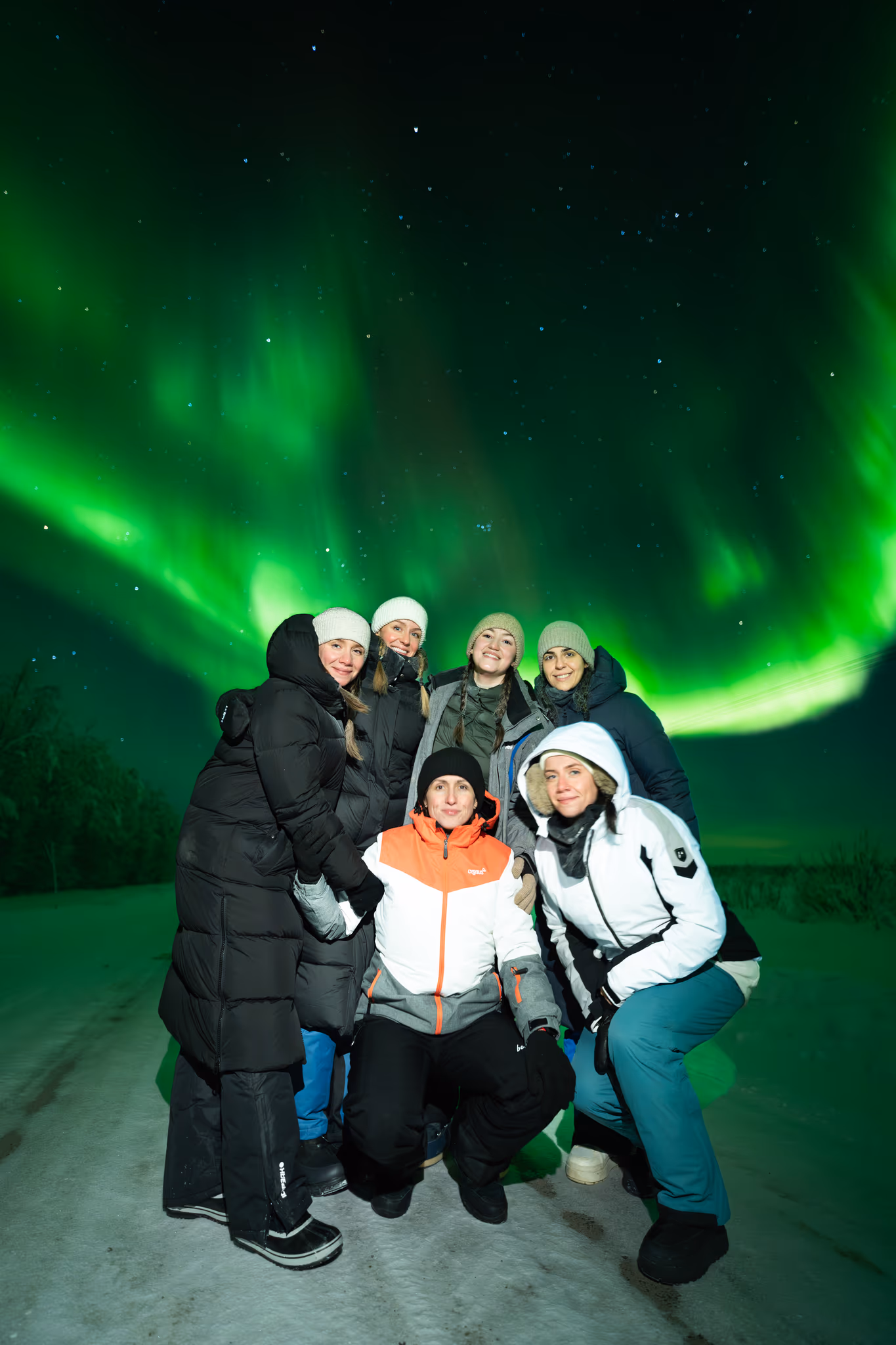 Foto reale di aurora da un tour Lapland Explorers