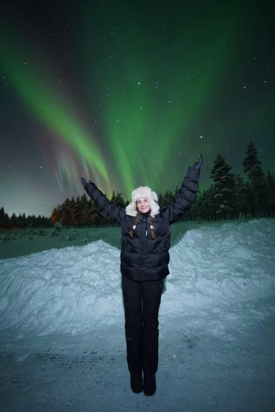 Eva, aurora guide at Lapland Explorers