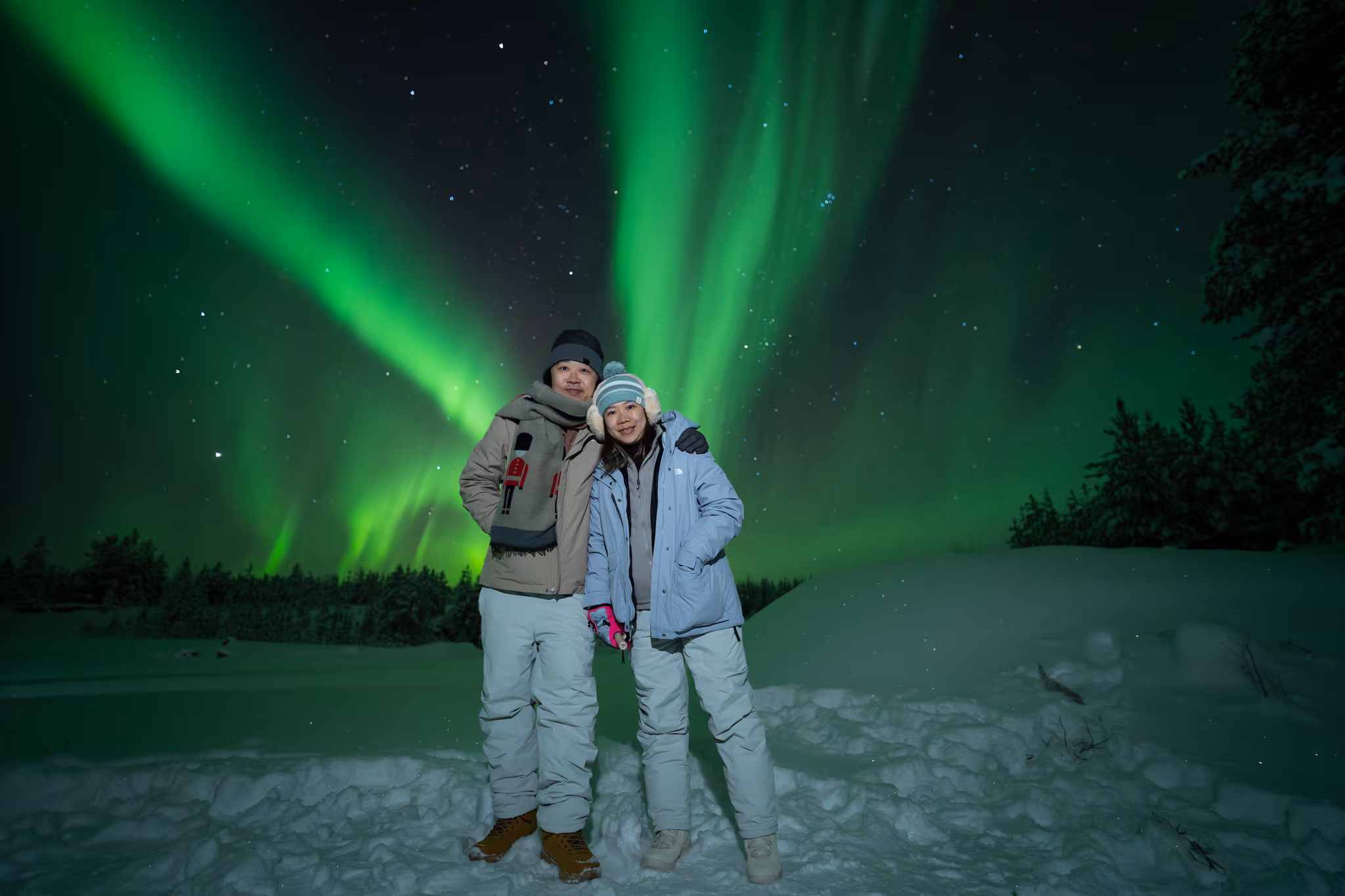 Lapland Explorersの実際のオーロラ写真