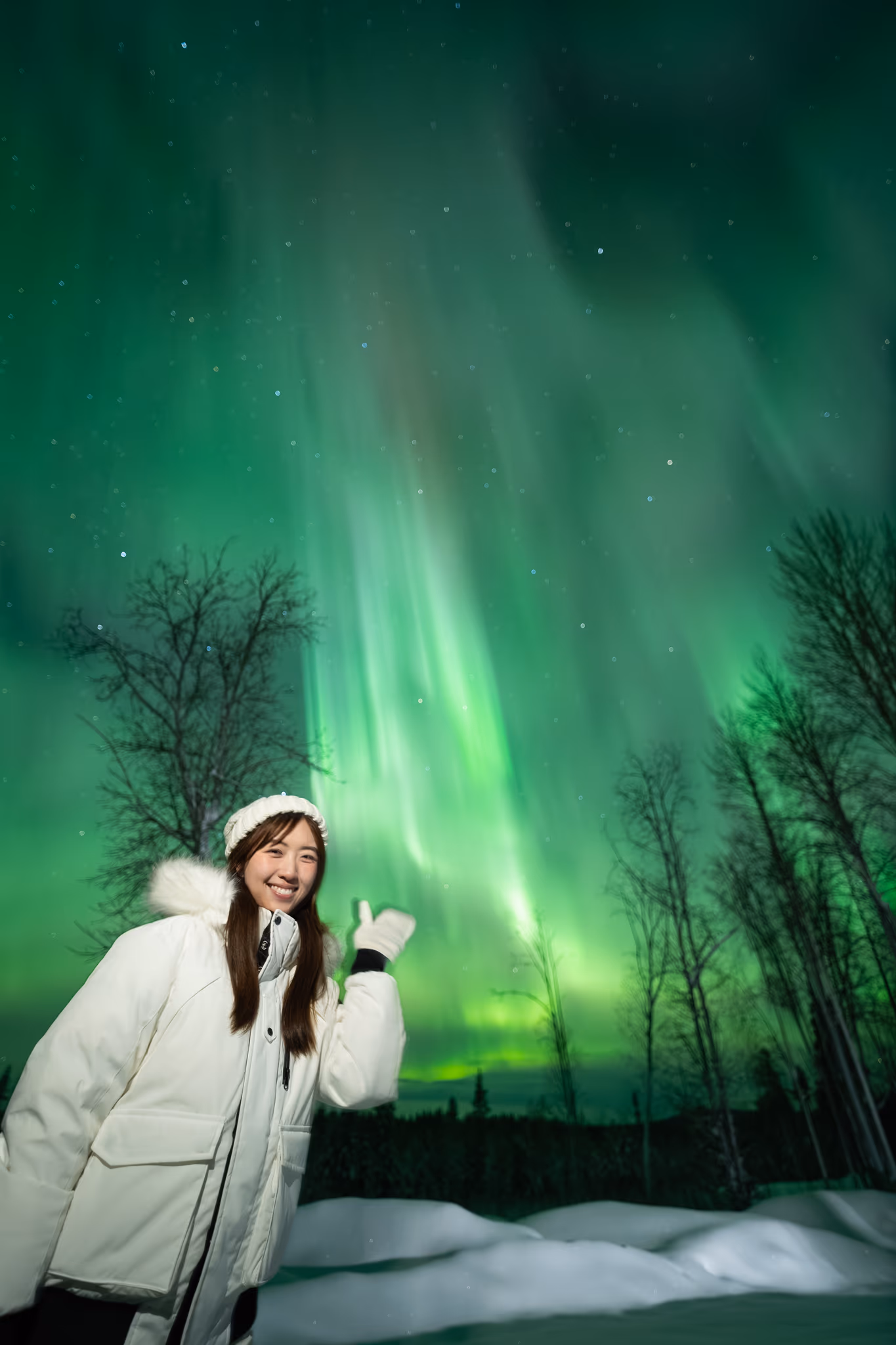 Lapland Explorersの実際のオーロラ写真