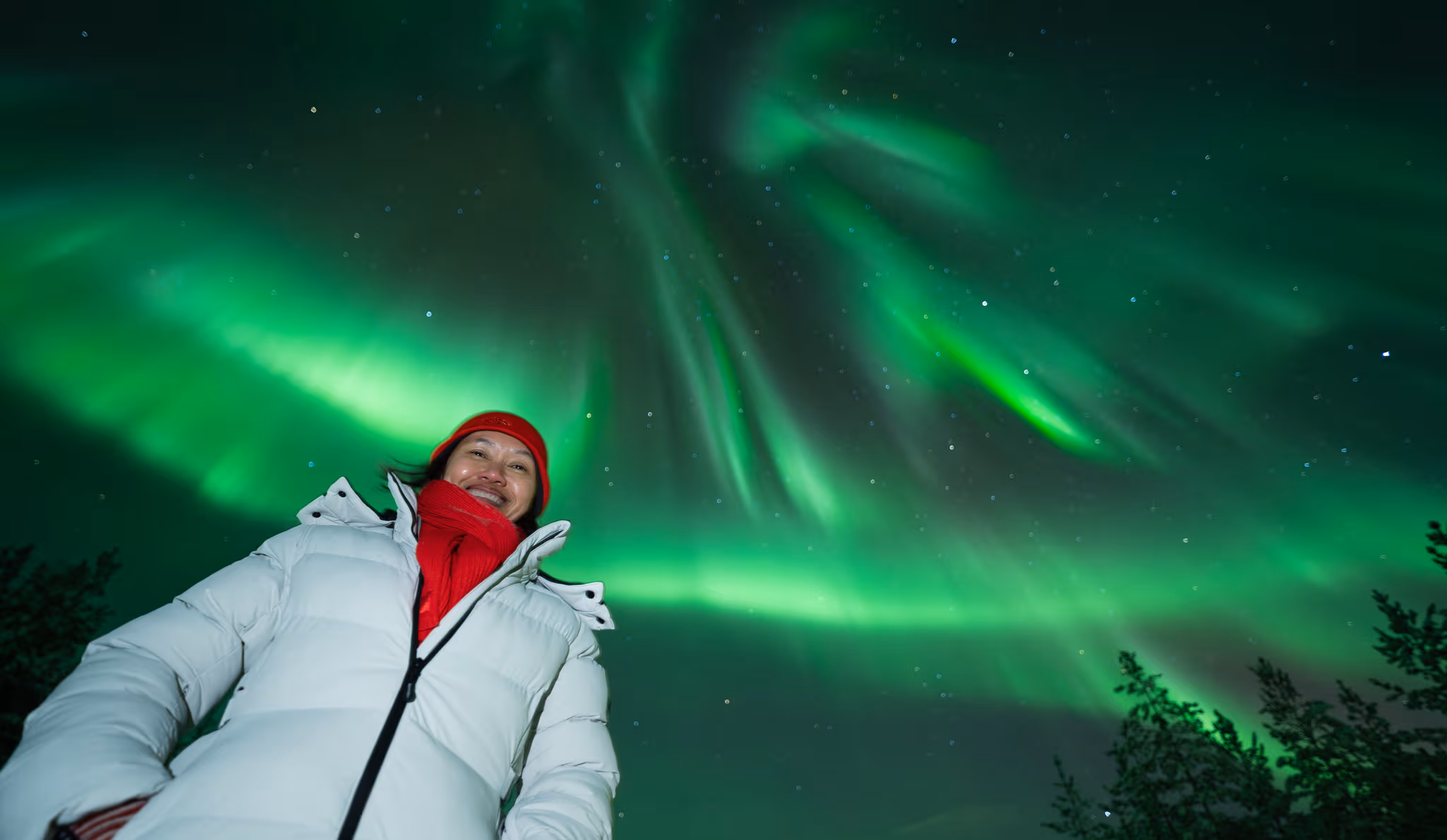 Lapland Explorersの実際のオーロラ写真