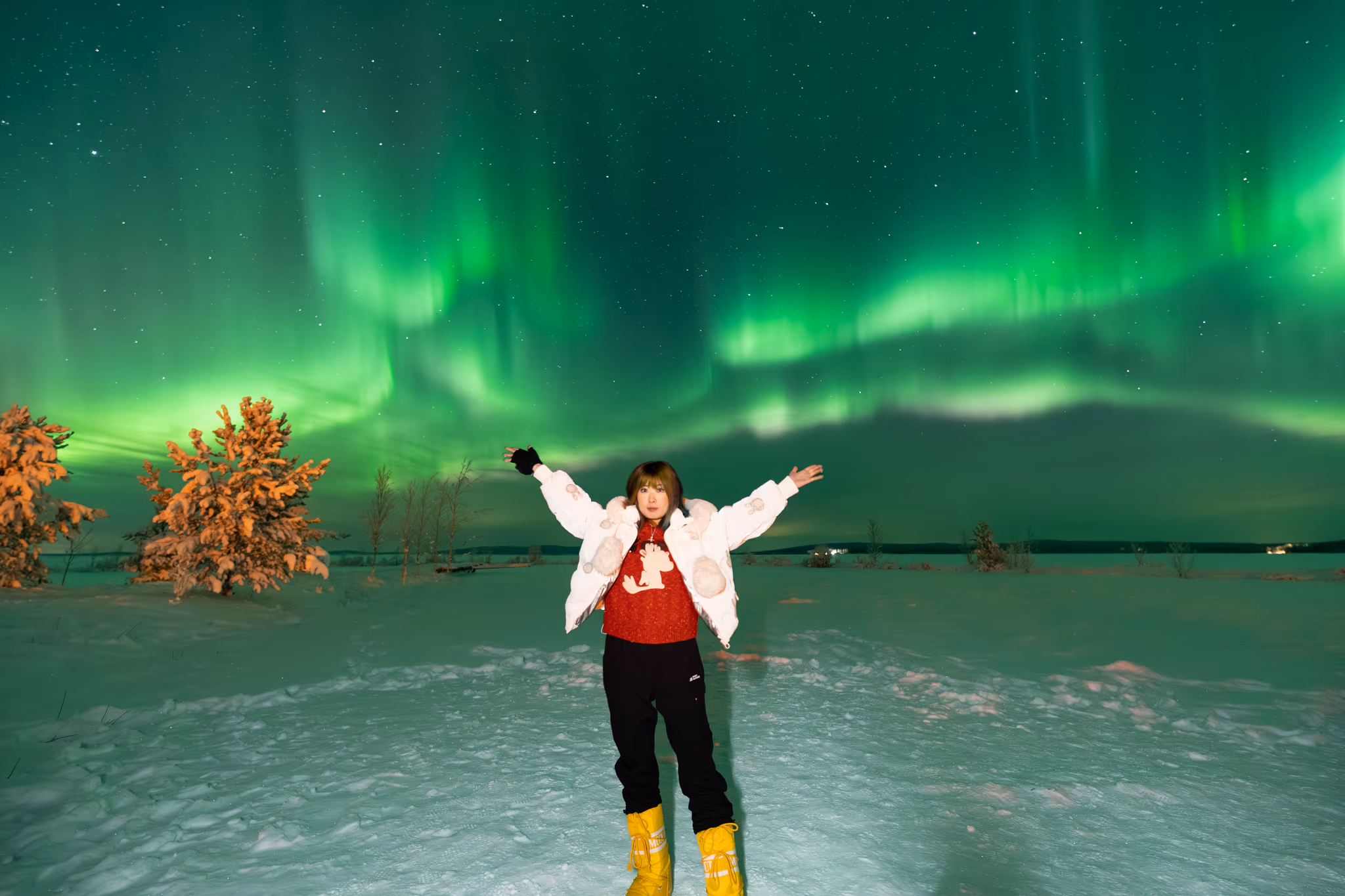Lapland Explorersの実際のオーロラ写真